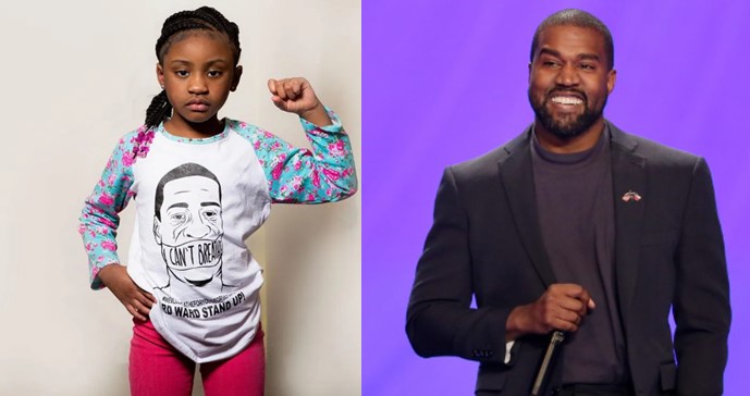 George Floyd’s daughter, Gianna shows gratitude to Kanye West for setting up education trust fund for her