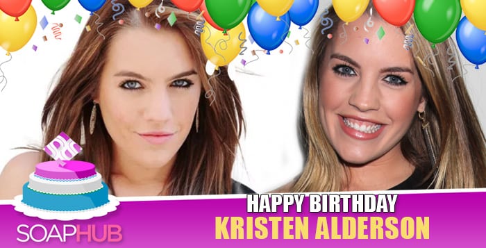 Soap Opera Veteran Kristen Alderson Celebrates Her Birthday